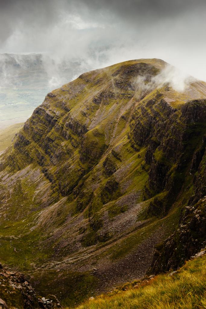 The impressive A' Chioch buttress of Beinn Bhan in Applecross, Scottish Highlands